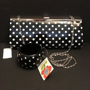 Polka Dot Purse/Bangle Set